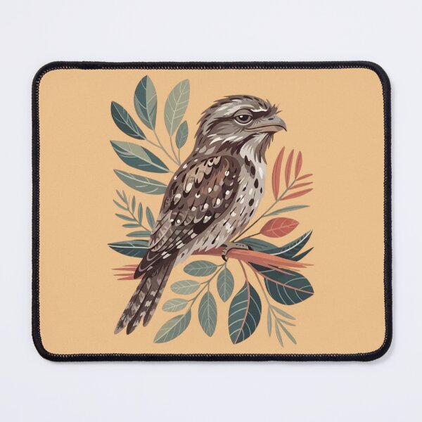 Item preview, Modern Folklore Tawny Frogmouth – Elegant Australian Botanical Art designed and sold by Wennebabs.