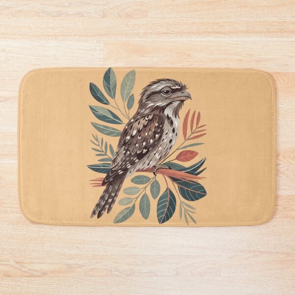 Item preview, Modern Folklore Tawny Frogmouth – Elegant Australian Botanical Art designed and sold by Wennebabs.