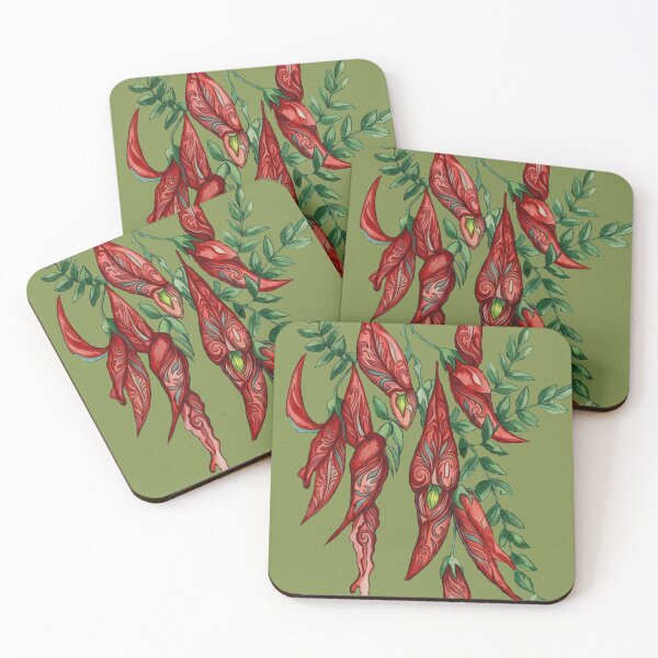 Item preview,  KAKA BEAK stylized, green background designed and sold by carole hirst.