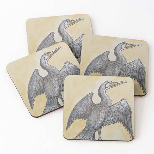 Item preview, Double-crested cormorant dries its feathers designed and sold by Matt Starr Fine Art .