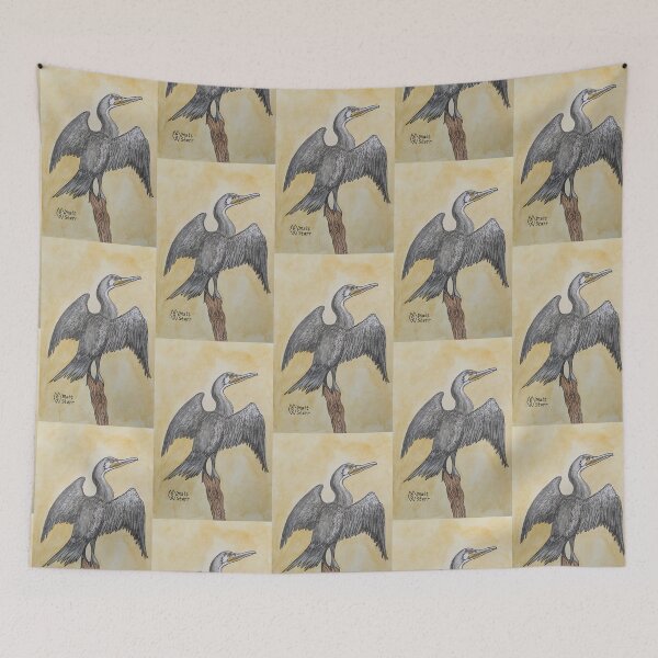 Item preview, Double-crested cormorant dries its feathers designed and sold by Matt Starr Fine Art .