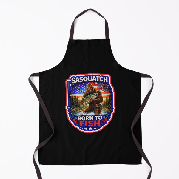 Item preview, Sasquatch Goes Fishing designed and sold by WoodburyLake.