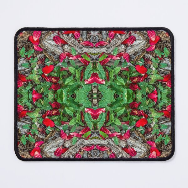 Item preview, Red Petal Botanical Mandala – Nature Symmetry Pattern Art designed and sold by aadventures.