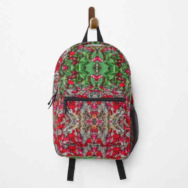 Item preview, Red Petal Botanical Mandala – Nature Symmetry Pattern Art designed and sold by aadventures.