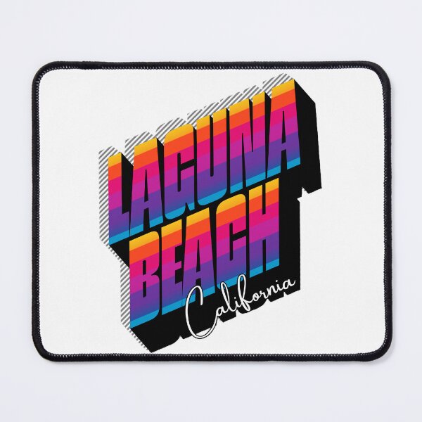 Item preview, Laguna Beach California Retro 80s Stripe Design designed and sold by DonnaRaine.