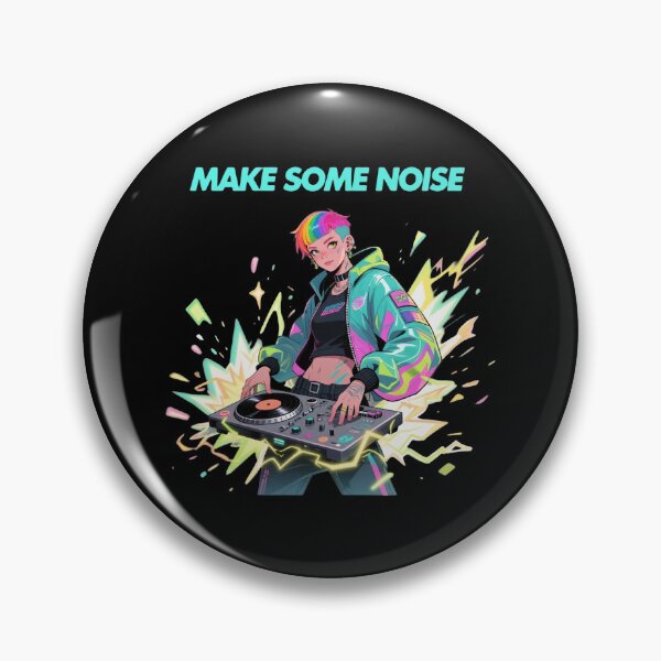 Item preview, Vibrant Anime Female DJ Mixing Electric Music designed and sold by BlurBlurDesign.