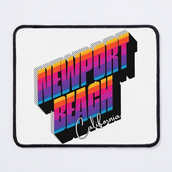 Item preview, Newport Beach California Retro 80s Stripe Design designed and sold by DonnaRaine.