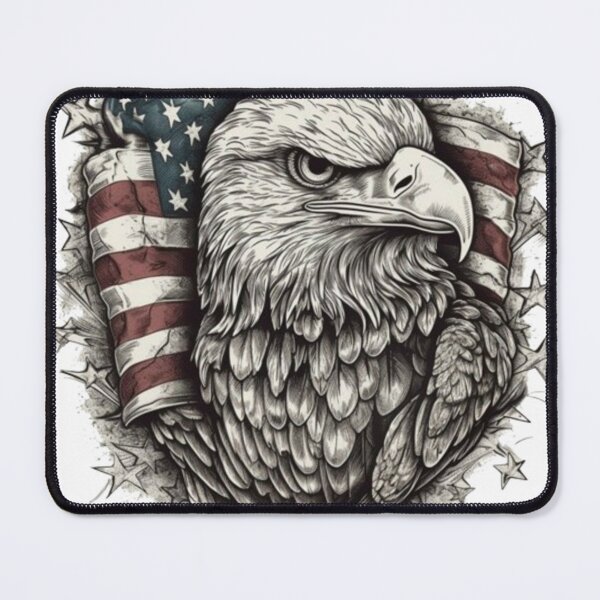 Item preview, Patriotic Bald Eagle American Flag Vintage Freedom Design designed and sold by Kanvasly.