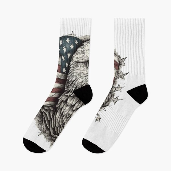 Item preview, Patriotic Bald Eagle American Flag Vintage Freedom Design designed and sold by Kanvasly.
