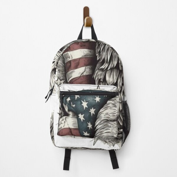 Item preview, Patriotic Bald Eagle American Flag Vintage Freedom Design designed and sold by Kanvasly.