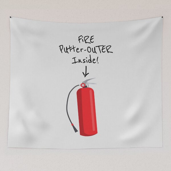 Item preview, Fire Putter-Outer Inside! Funny Extinguisher - Custom designed and sold by Rosemarie Guieb Designs.