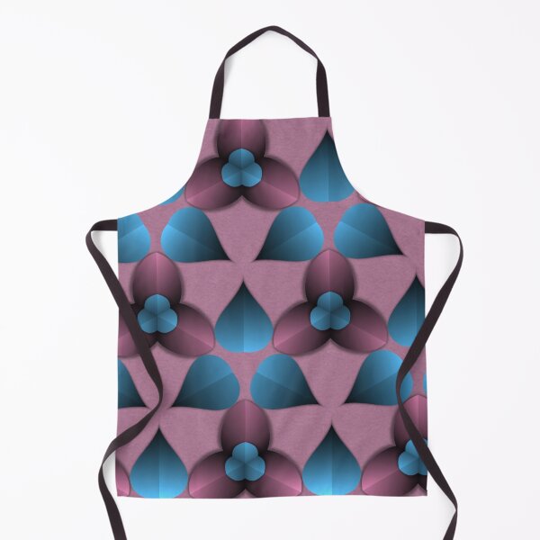 Item preview, Blue and Pink Floral Geometry designed and sold by IntelliMindDesigns.