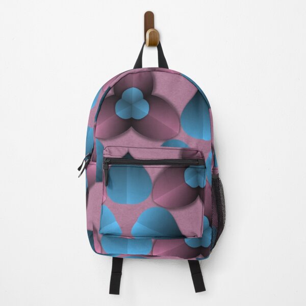 Item preview, Blue and Pink Floral Geometry designed and sold by IntelliMindDesigns.