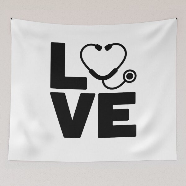 Item preview, Love Stethoscope Graphic designed and sold by Gallory Hive.