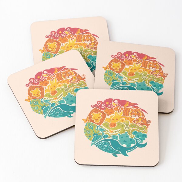Item preview, Animal Rainbow - cream designed and sold by Wayne Minnis.