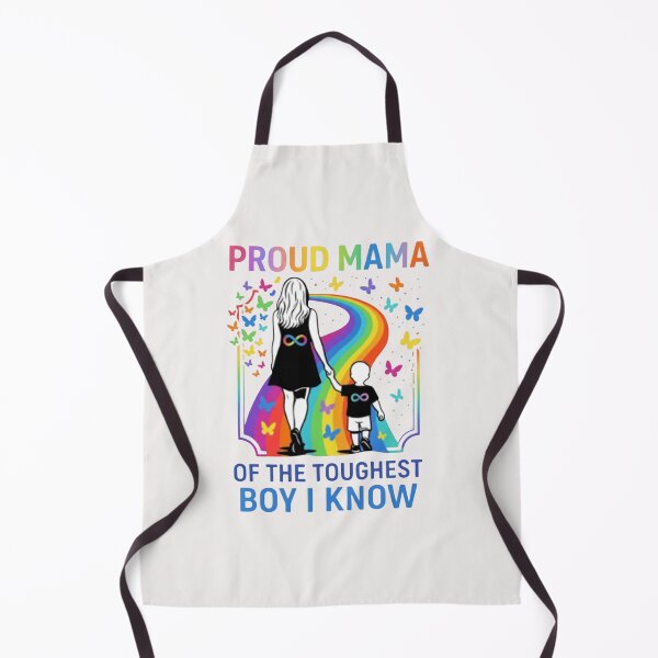 Item preview, Proud Mama Of The Toughest Boy I Know- Autism Awareness Rainbow designed and sold by PELearnPlay.