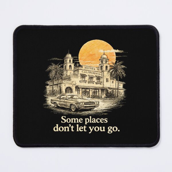 Item preview, Vintage Desert Hotel Design – “Some Places Don’t Let You Go” | Retro Rock Inspired designed and sold by e-Shop67.