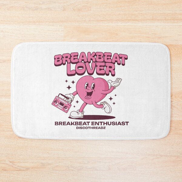 Item preview, BREAKBEAT  - Breaks Lover Heart (pink)  designed and sold by Discothreadz.