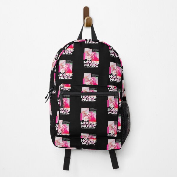 Item preview, HOUSE MUSIC  - Pink Floral (White)  designed and sold by Discothreadz.