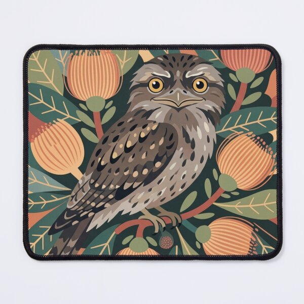 Item preview, Modern Folklore Tawny Frogmouth – Moody Australian Nocturnal Bird Art designed and sold by Wennebabs.