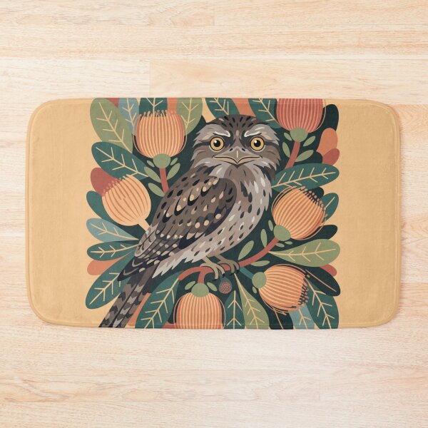 Item preview, Modern Folklore Tawny Frogmouth – Moody Australian Nocturnal Bird Art designed and sold by Wennebabs.