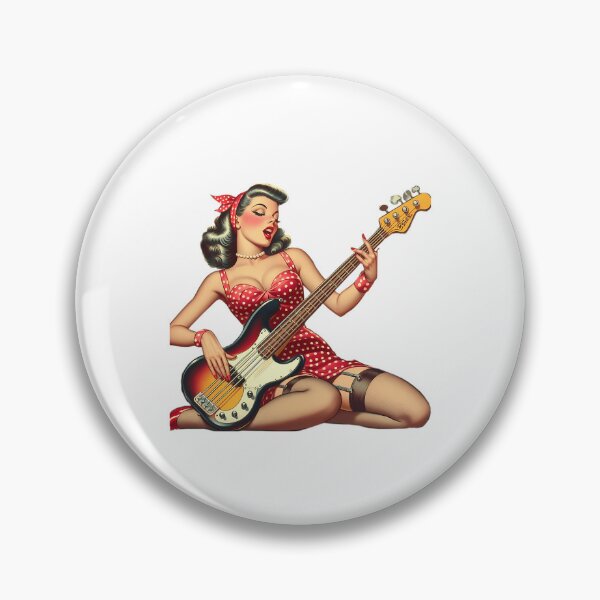 Item preview, Slappin Bass Pin Up  designed and sold by kinosky.