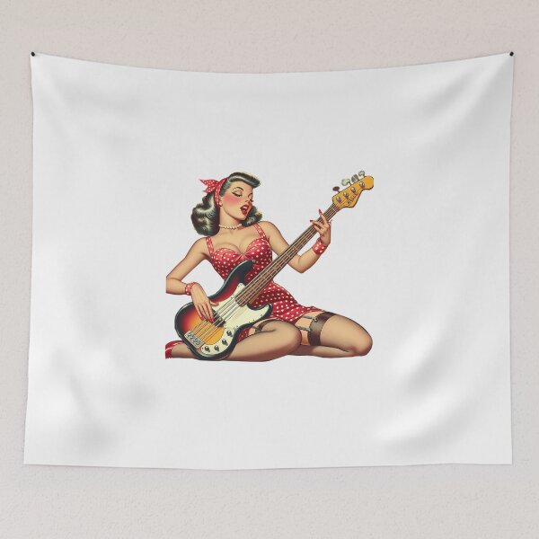 Item preview, Slappin Bass Pin Up  designed and sold by kinosky.