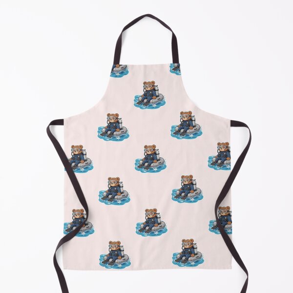 Item preview, Cute Bear Scuba Diving Sticker| Kawaii Diver Bear Cartoon designed and sold by carestazafeli.