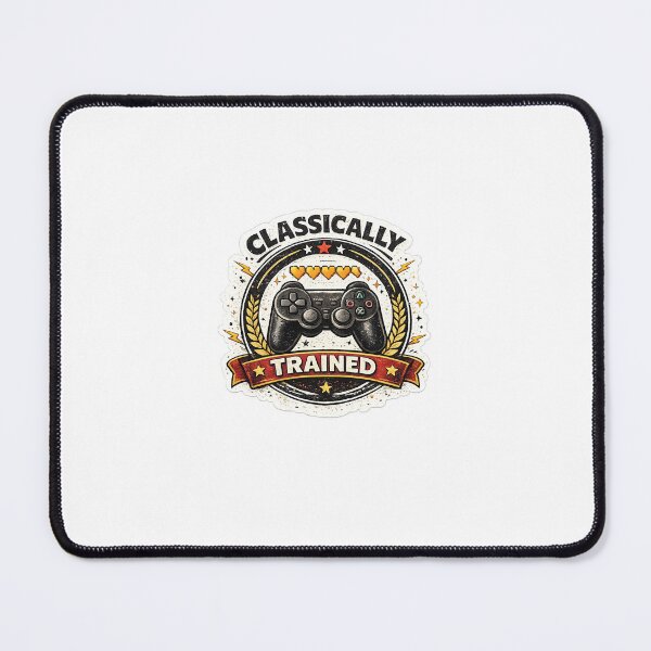 Item preview, Classically Trained Gamer Vintage Badge designed and sold by Artbysarmina.