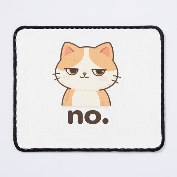 Item preview, Copy of ? Funny Judging Cat "NO" Cute Kawaii Meme Sticker designed and sold by ZYNORAworld.