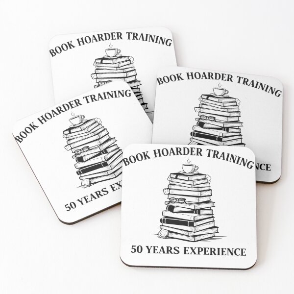 Item preview, Book Hoarder Training 50 Years Experience Funny Book Lover Gift Shirt designed and sold by PunchlinePress.