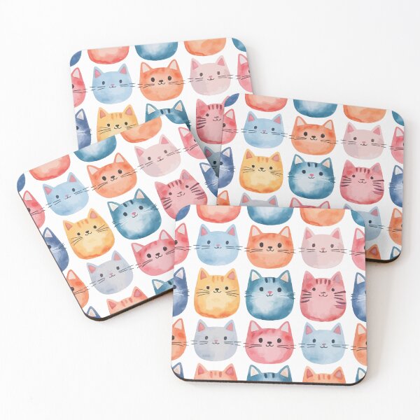 Item preview, Cute bubble cats watercolor designed and sold by Grypis.