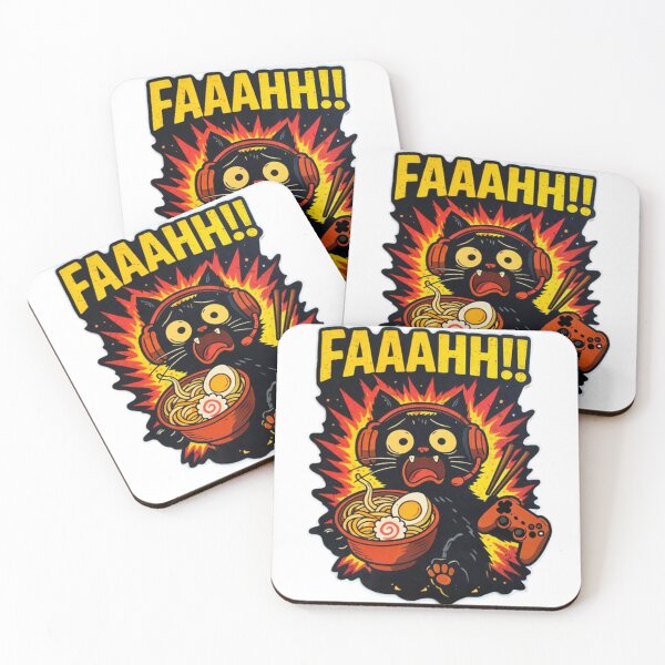 Item preview, Screaming Gamer Cat Ramen Chaos Funny Meme designed and sold by ZenvyraLab.