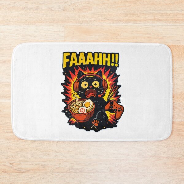 Item preview, Screaming Gamer Cat Ramen Chaos Funny Meme designed and sold by ZenvyraLab.