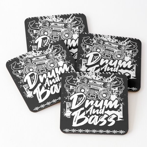 Item preview, DRUM AND BASS - Boombox Graffiti Splash (White) designed and sold by Discothreadz.