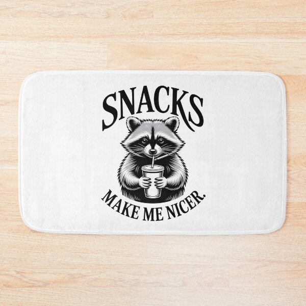 Item preview, Snacks Make Me Nicer — Raccoon Drinking Cup V11 designed and sold by DarylWelsh2024.