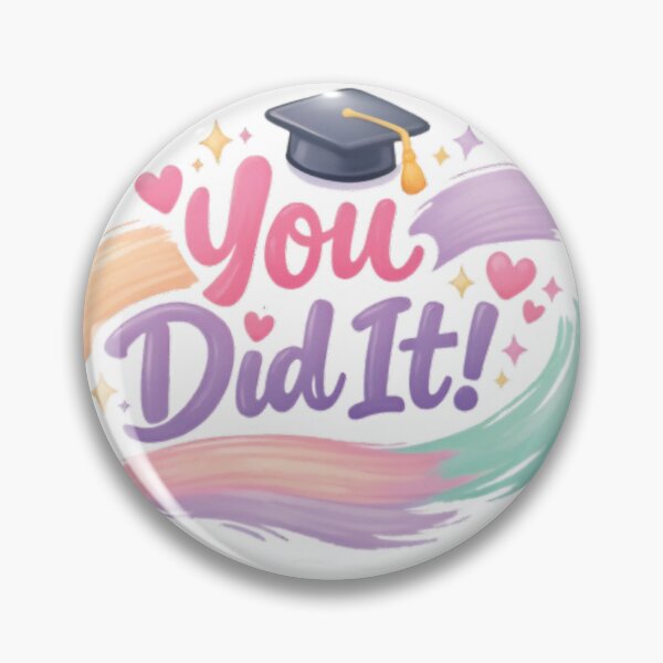 Item preview, Pastel Brush‑Stroke Graduation Celebration Art designed and sold by Mindful56.