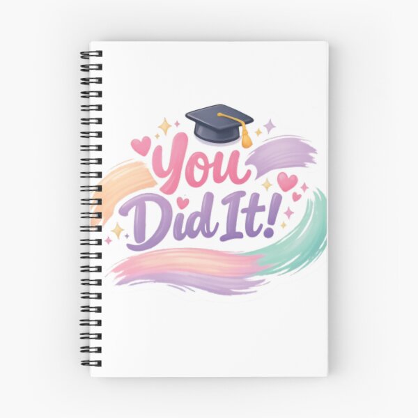 Item preview, Pastel Brush‑Stroke Graduation Celebration Art designed and sold by Mindful56.