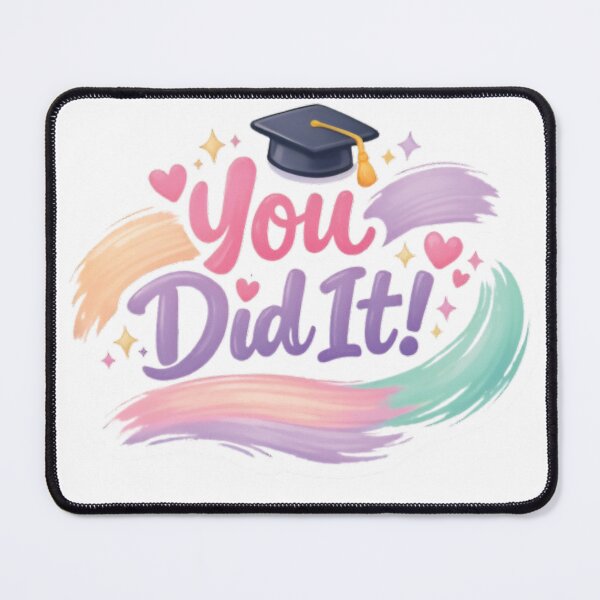 Item preview, Pastel Brush‑Stroke Graduation Celebration Art designed and sold by Mindful56.