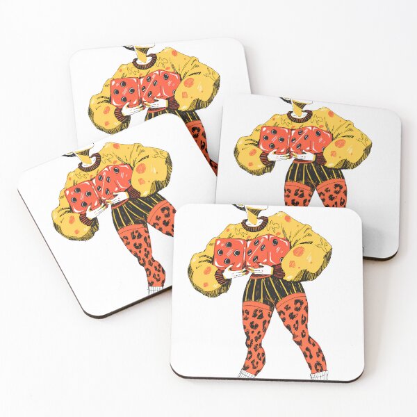 Item preview, A colorful illustration of a clown holding dice on transparent background designed and sold by Creative88Art.