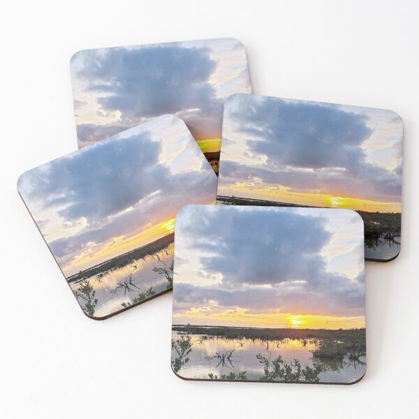 Item preview, Golden Sunset Over Marsh Florida Keys Backcountry Sunset designed and sold by Rosemarie Guieb Designs.