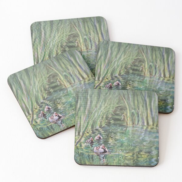 Item preview, I'm Following You' - swimming on the pond designed and sold by LittleLiz.