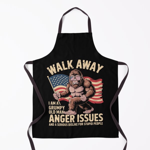 Item preview, Walk Away I Am A Grumpy Old Man I Have Anger Issues Bigfoot designed and sold by Dressed For  Duty.
