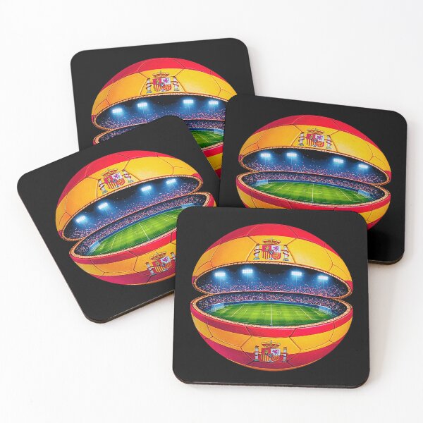 Item preview, Spain Football Stadium Ball Design  designed and sold by FunToTheFullest.