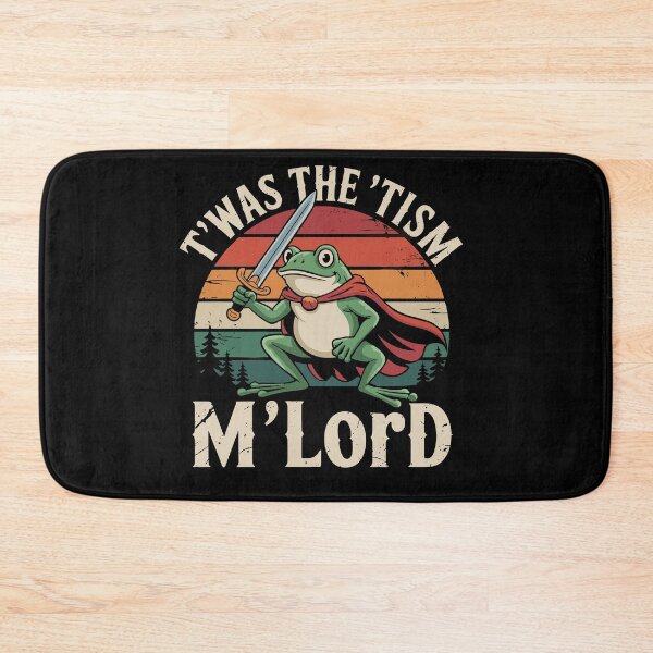 Item preview, T'was the 'Tism M'Lord Medieval Knight Frog designed and sold by Dressed For  Duty.