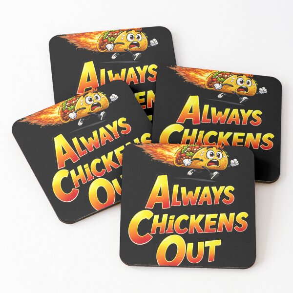 Item preview, Trump Always Chickens Out Funny Taco Political Satire designed and sold by CoolCrazyQuirky.