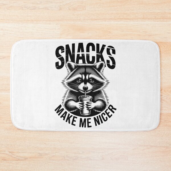 Item preview, Snacks Make Me Nicer — Raccoon Drinking Cup V24 designed and sold by DarylWelsh2024.