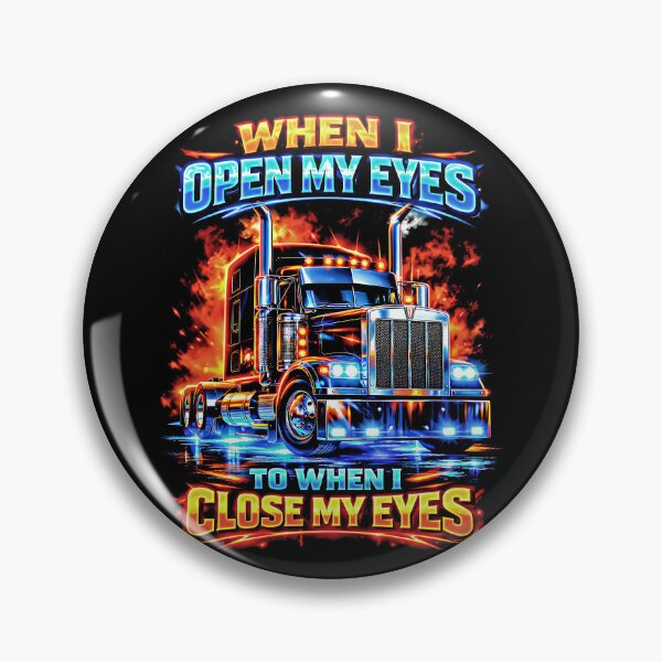 Item preview, When I Open My Eyes Big Rig Neon Fire Truck designed and sold by graphixpolash.