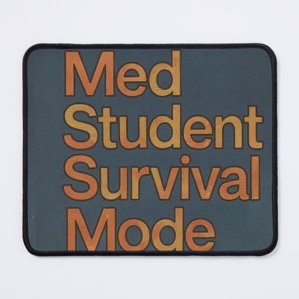 Item preview, Medical student survival mode grey background Humor Tee, brafdesign designed and sold by Brafdesign.