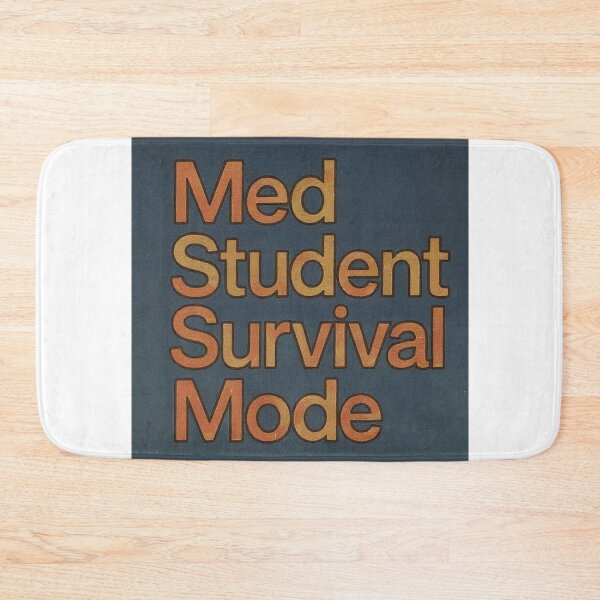 Item preview, Medical student survival mode grey background  Humor Tee, brafdesign designed and sold by Brafdesign.